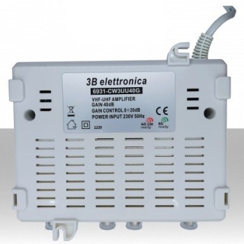 CW345U40G 3BELETTRONICA CENTRALINO DA INTERNO 4in VHF,IV,V,UHF 1out 40db 5G READY