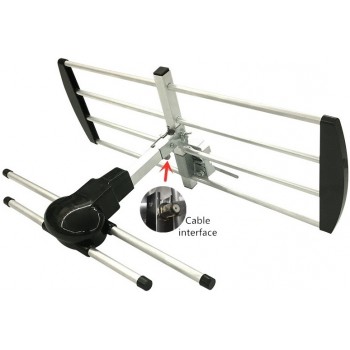 ANTENNA UHF 12 ELEMENTI 12DB CANALE 21-60 SUPER COMPATTA
