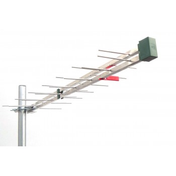 2148CMD EMMEESSE ANTENNA BANDA UHF CANALE 21-48 12 ELEMENTI 5G MINI LOGARITMICA 410mm