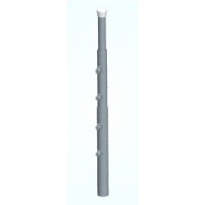 PALO ZINCATO MT.8 (2x4) SP.0,8/1,4mm SEZ.40/35/30/25mm