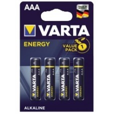 PILA ALCALINA VARTA FORMATO MINISTILO AAA 1,5V BLISTER DA 4 PEZZI