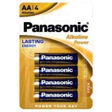 PILA ALCALINA PANASONIC FORMATO STILO AA 1,5V BLISTER DA 4 PEZZI