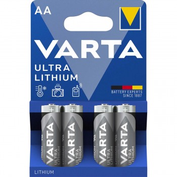 PILA LITIO FORMATO AA STILO 1,5V BLISTER DA 4 PEZZI