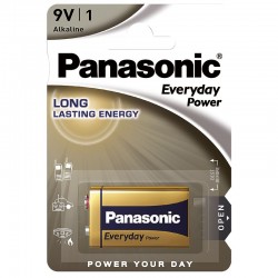 PILA ALCALINA FORMATO 9V PANASONIC