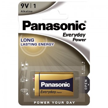 PILA ALCALINA FORMATO 9V PANASONIC