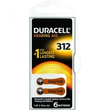 DA312 DURACELL PILA ZINCO ARIA PER APPARECCHI ACUSTICI BLISTER 6 PEZZI