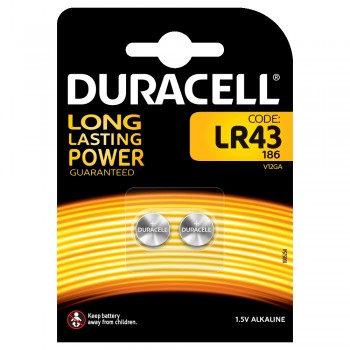 LR43 DURACELL PILA 1,5V ALKALINA BLISTER 2 PEZZI