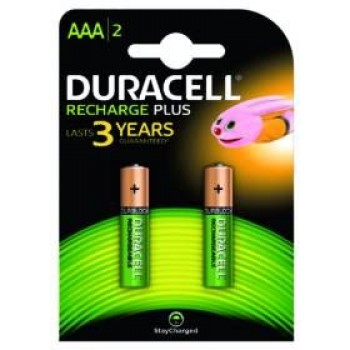 PILE RICARICABILI FORMATO AAA MINISTILO 750maH 1,2V DURACELL IN BLISTER DA 2 PEZZI