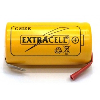 BATTERIA RICARICABILE NI-CD FORMATO 'C' MEZZA TORCIA 1800mah 1,2V CON LAMELLE