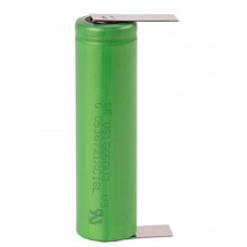 BATTERIA RICARICABILE LI-IO FORMATO '18650' 2000mah CON LAMELLE