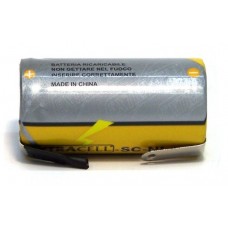 BATTERIA RICARICABILE NI-CD FORMATO 'SC' 2000mah 1,2V CON LAMELLE