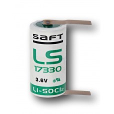 LS17330 SAFT BATTERIA LITIO FORMATO 2/3A 2100mah 3,6V TERMINALI A SALDARE