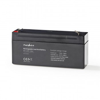 BATTERIA RICARICABILE PIOMBO 6V 3,0Ah ORIZZONTALE IMPORT