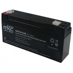 BATTERIA RICARICABILE PIOMBO 6V 3,2Ah ORIZZONTALE 65x124x33mm IMPORT