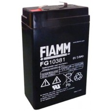 FG10381 FIAMM BATTERIA RICARICABILE PIOMBO 6V 3,8Ah