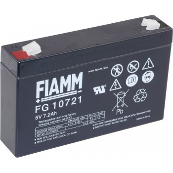 FG10721 FIAMM BATTERIA RICARICABILE PIOMBO 6V 7,2Ah