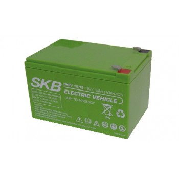 SKEV12-12 BATTERIA RICARICABILE PIOMBO 12V 12Ah SKB PER USO SU BICI ELETTRICHE