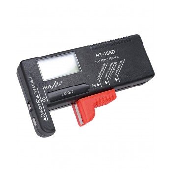 PROVAPILE UNIVERSALE PER BATTERIE AAA,AA,C,D,9V E BOTTONE CON DISPLAY LCD