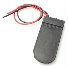 PORTAPILE PER CR2032 DOPPIO POSTO CON INTERRUTTORE