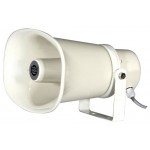 DIFFUSORE A TROMBA RETTANGOLARE 10W CON TRASFORMATORE DI LINEA 100V ABS IP66