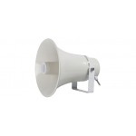 DIFFUSORE A TROMBA ROTONDA 30W CON TRASFORMATORE DI LINEA 100V ABS IP66