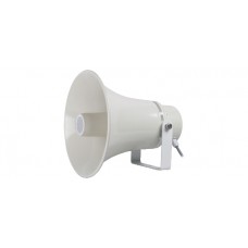 DIFFUSORE A TROMBA ROTONDA 30W CON TRASFORMATORE DI LINEA 100V ABS IP66