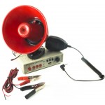 KIT AMPLIFICATORE DA AUTO CON MICROFONO E TROMBA SUPPORTO MAGNETICO