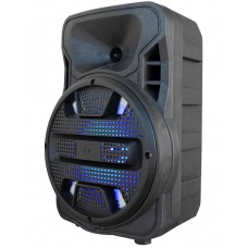 CASSA AMPLIFICATA PORTATILE 8 P. 20W LUCE LED,BLUETOOTH,RADIO,USB,SD