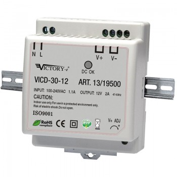 ALIMENTATORE SWITCHING BARRA DIN 12V 5.0A