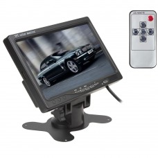 MONITOR LCD 7" DOPPIO INGRESSO CVBS CON SUPPORTO PER FISSAGGIO