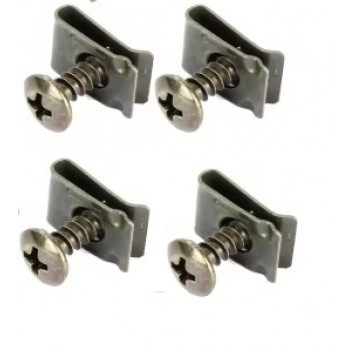 CF.4 PZ CLIPS E VITI METALLICHE PER FISSAGGIO ALTOPARLANTI AUTO