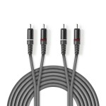 CAVETTO 2xSPINE RCA - 2xSPINE RCA GOLD mt 2,5