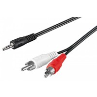 CAVETTO 2xSPINE RCA - 1xSPINA JACK 3,5 STEREO MT.3,0