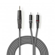 CAVETTO 2xSPINE RCA - 1xSPINA JACK 3,5 STEREO MT.1,5 PROFESSIONALE