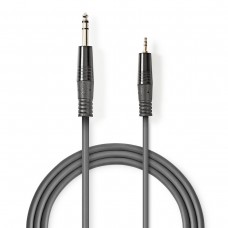 CAVETTO SPINA JACK 6,3 STEREO - SPINA JACK 3,5 STEREO MT.3,00 PROFESSIONALE