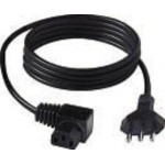 CAVO ALIMENTAZIONE PRESA IEC C13 ANGOLO - SPINA 6A mt.2,0