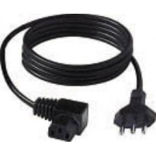CAVO ALIMENTAZIONE PRESA IEC C13 ANGOLO - SPINA 6A mt.2,0
