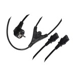 CAVO ALIMENTAZIONE 2xPRESE IEC C13 - SPINA SCHUKO