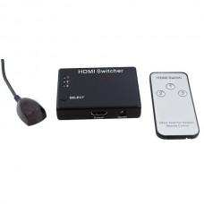 SWITCHER HDMI 3 IN 1 OUT 1080P, 3D, CON TELECOMANDO