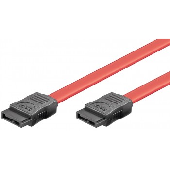 CAVO SATA3 Gb/s INTERNO SATA7-PIN FEMMINA - SATA 7 PIN FEMMINA 1.00mt ROSSO