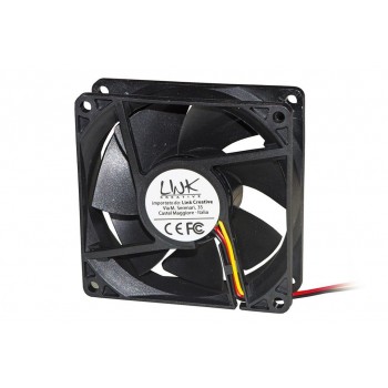 VENTOLA 92x92x25 12 VOLT TACHIMETRICA CON CONNETTORE 3 FILI E VITI INCLUSE
