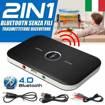 BLUETOOTH RICETRASMETTITORE AUDIO STEREO CON BATTERIA LITIO INCORPORATA