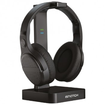 DHP2400G ISNATCH CUFFIA WIRELESS STEREO RICARICABILE 2,4GHZ CON CONNETTORE OTTICO