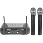 KIT RADIOMICROFONO VHF 2 CANALI CON 2 MICROFONI GELATO
