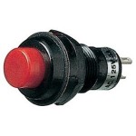 PULSANTE MINIATURA 3A (NA) ROSSO