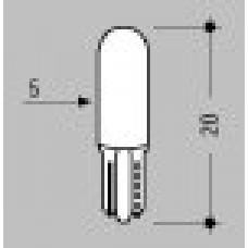 MICROLAMPADA ATTACCO 'W2x4.6D' 24V 24mA