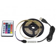 KIT STRIP LED RGB MT.5 IP65 ALIMENTAZIONE USB E TELECOMANDO