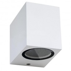 APPLIQUE GU10 IP54 7W MAX 220Vac 67x80x92mm ALLUMINIO BIANCO