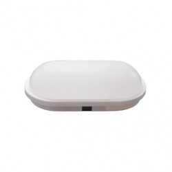 PLAFONIERA LED OVALE IP65 15W 220Vca,1700lm, 4000K,DIAM.215x115mm H.62mm