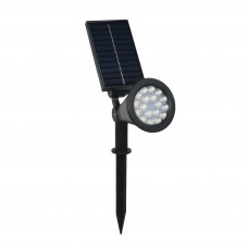 LUCE SOLARE LED DA ESTERNO CON PICCHETTO RGBW